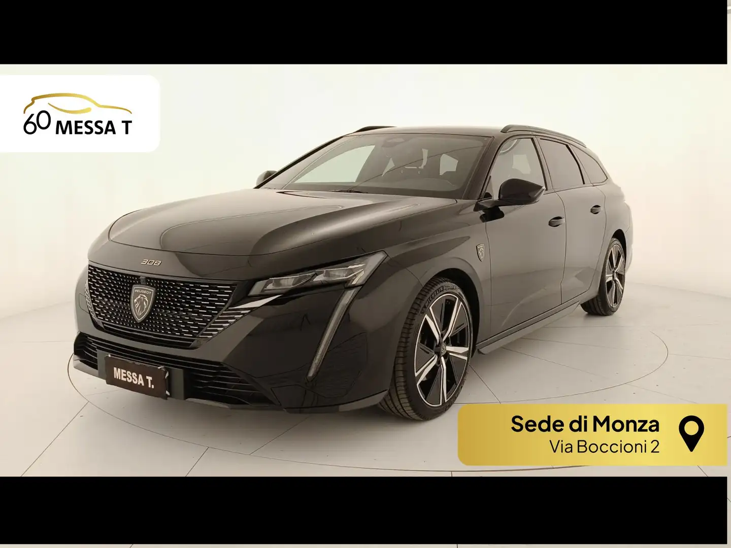 Peugeot 308 SW 1.5 bluehdi GT Pack s Zwart - 1