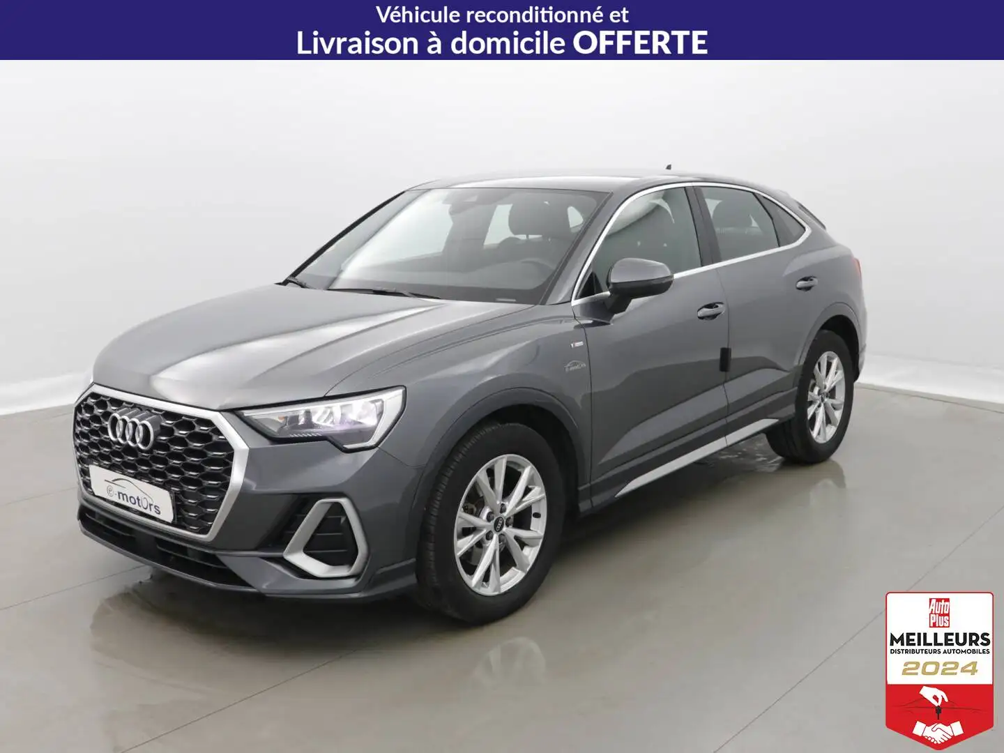 Audi Q3 35 TDI 150 ch S tronic 7 - S line Gris - 1