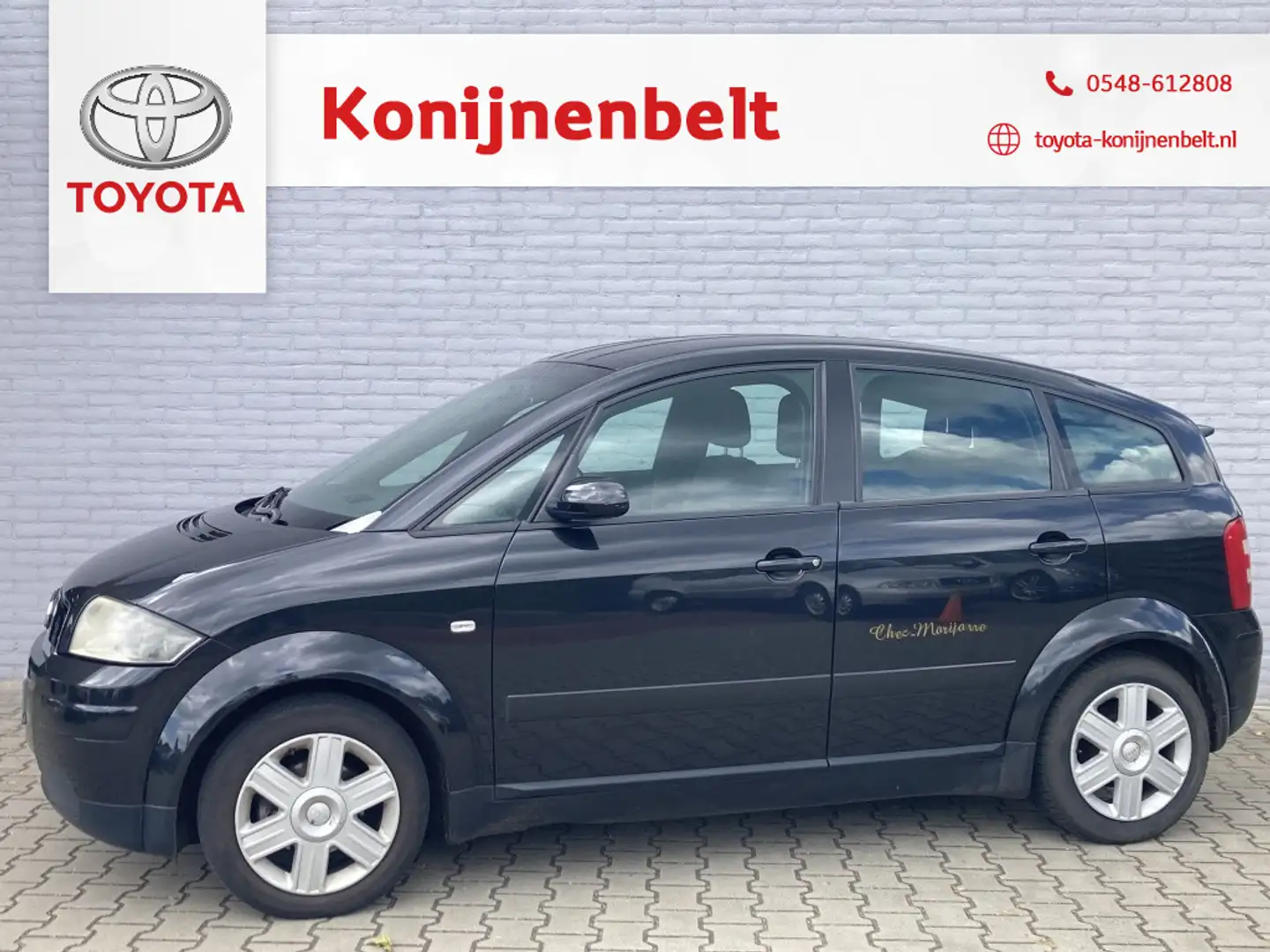 Audi A2 1.4 Airco | CPV | LM | Parkeersensoren achter Noir - 1