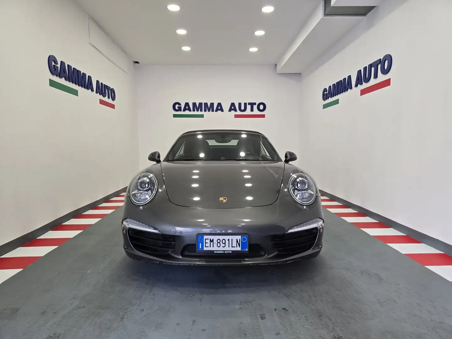 Porsche 991 S CABRIO PDK AGATA PELLE NERA KM38.800 UFFICIALE Grigio - 1