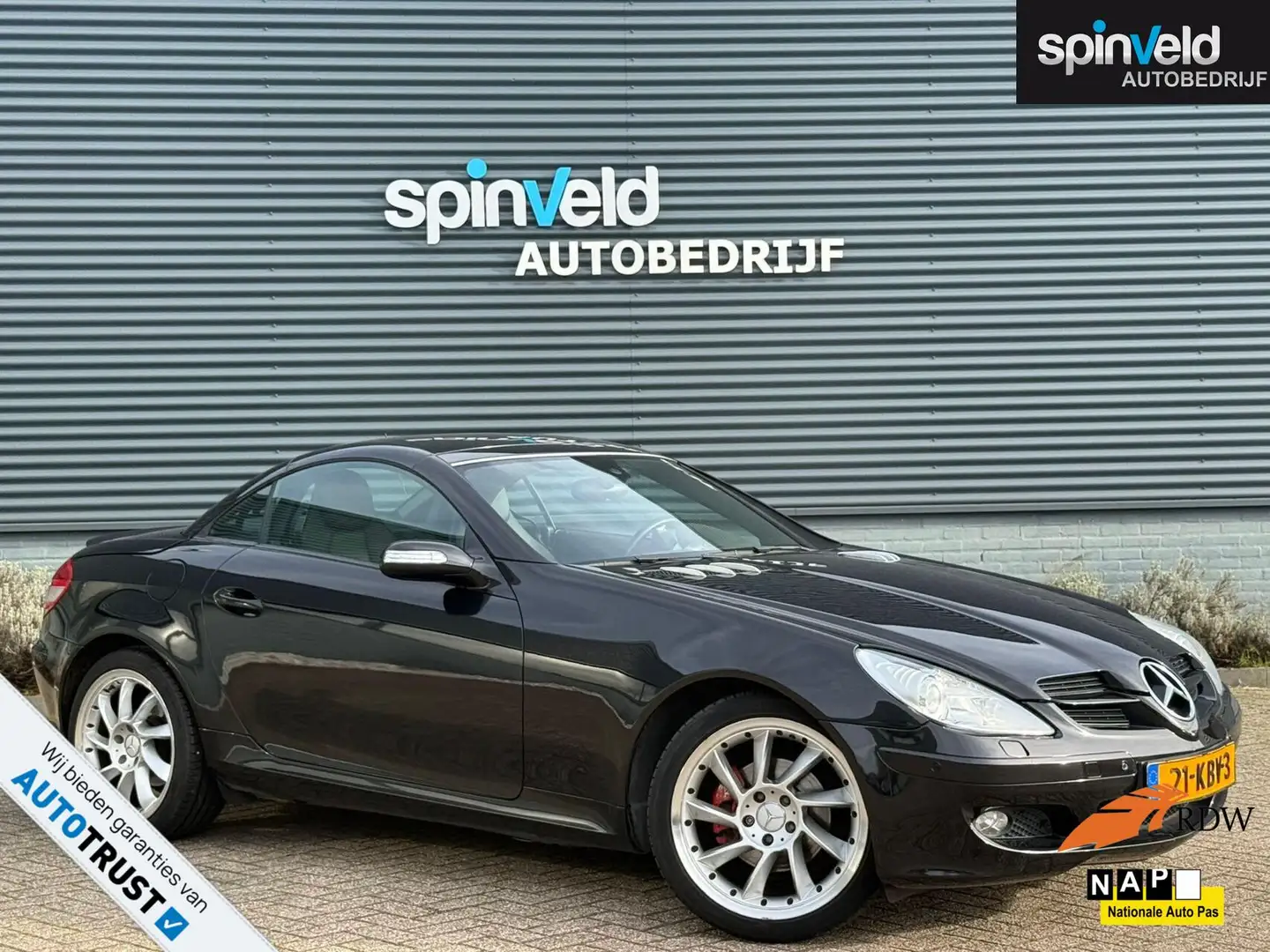 Mercedes-Benz SLK 200 K. BJ`04 Airco Leder Stoelverwarming Negro - 1