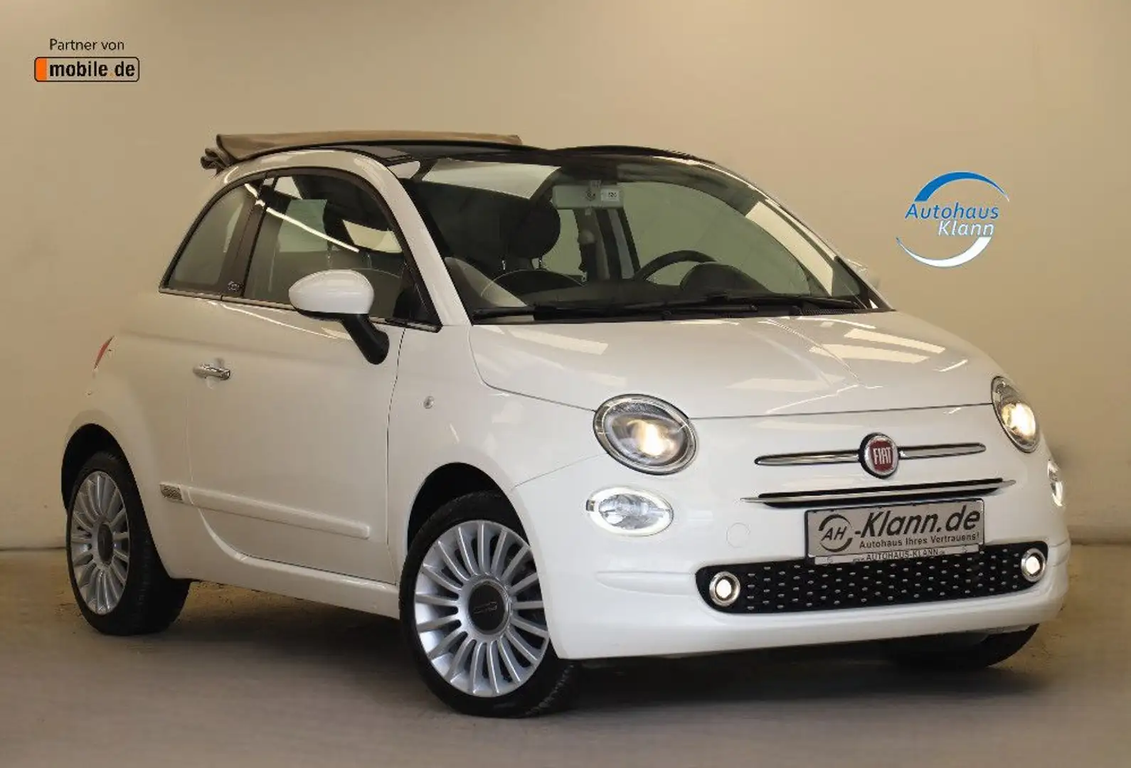 Fiat 500C 1.2 69PS Automatik Cabrio Lounge Carplay Weiß - 2
