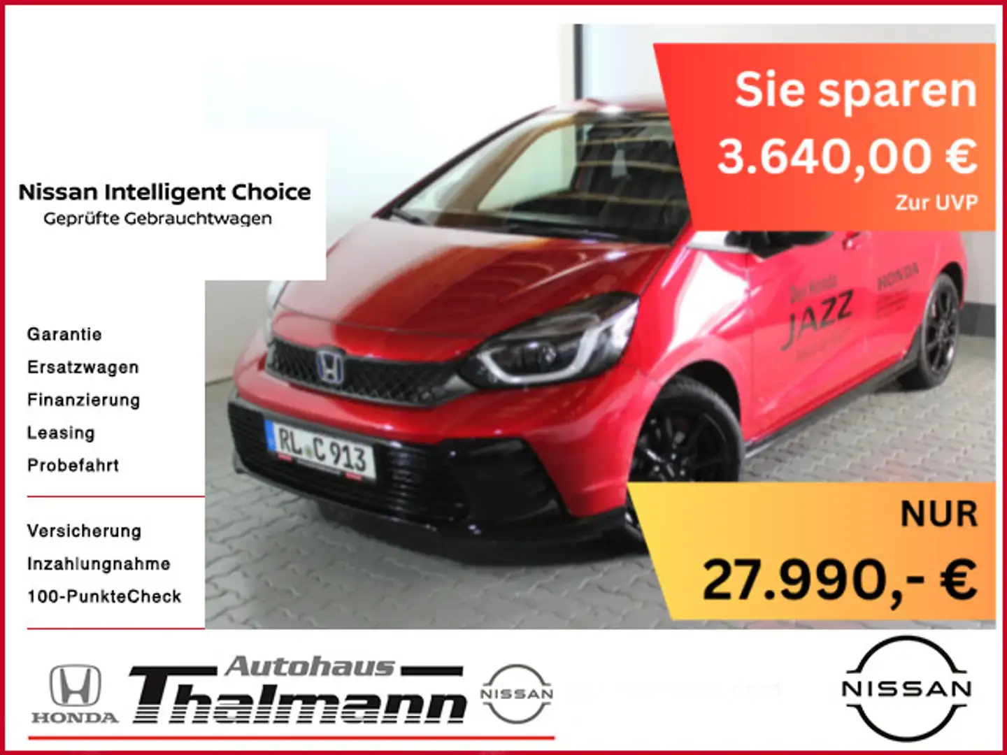 Honda Jazz e:HEV Advance Sport Rot - 1