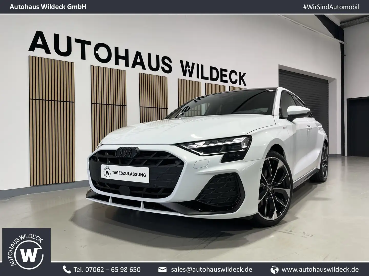 Audi A3 A3 Sportback S line 35TFSI ACC Pano Mat RFK Sono Weiß - 1