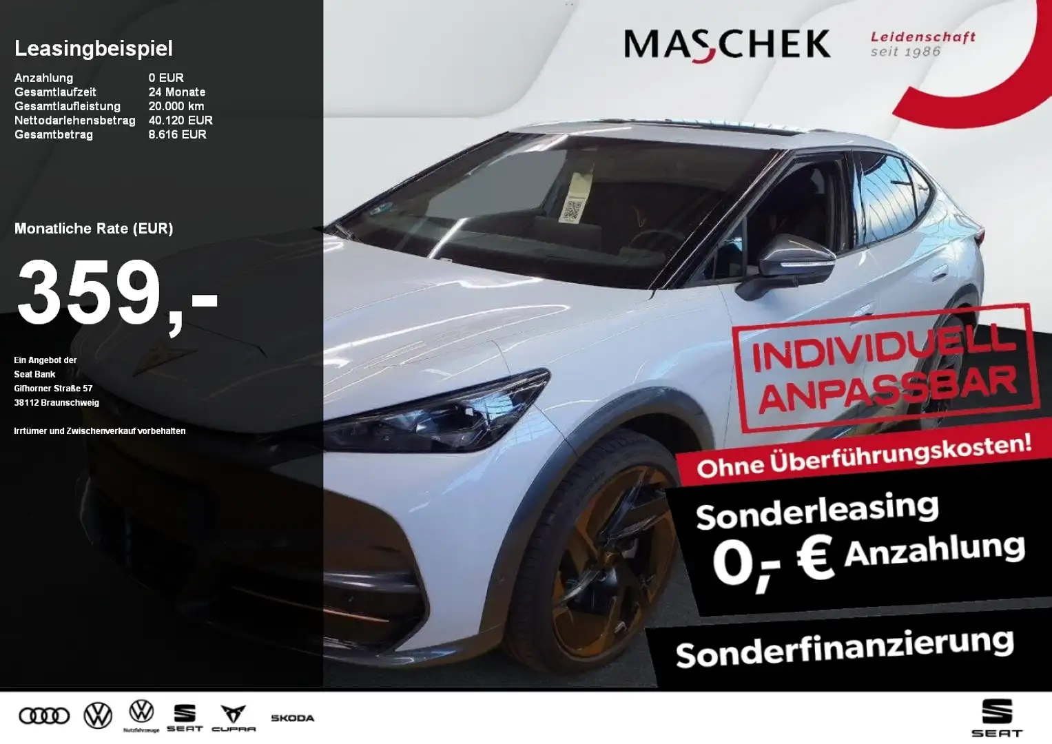 CUPRA Tavascan Endurance Sonderleasing! Panorama Navi RearView Silber - 1