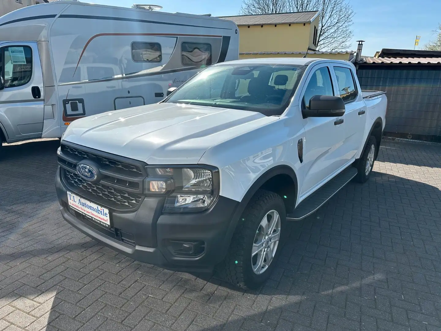 Ford Ranger XL Doka 4X4 AT-Reifen Klima AHK 3450kg Weiß - 1