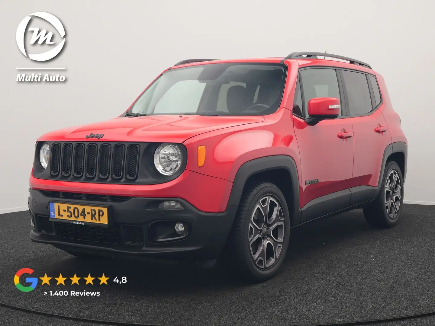 Jeep Renegade 1.6 E-Torq Longitude 111pk | Navigatie Via TomTom Rood - 1