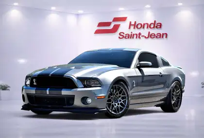 Gray 2014 Ford Mustang Shelby GT500 Coupe Rear-Wheel Drive 6-Speed Manual