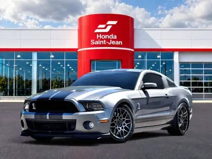 Gray 2014 Ford Mustang Shelby GT500 Coupe Rear-Wheel Drive 6-Speed Manual