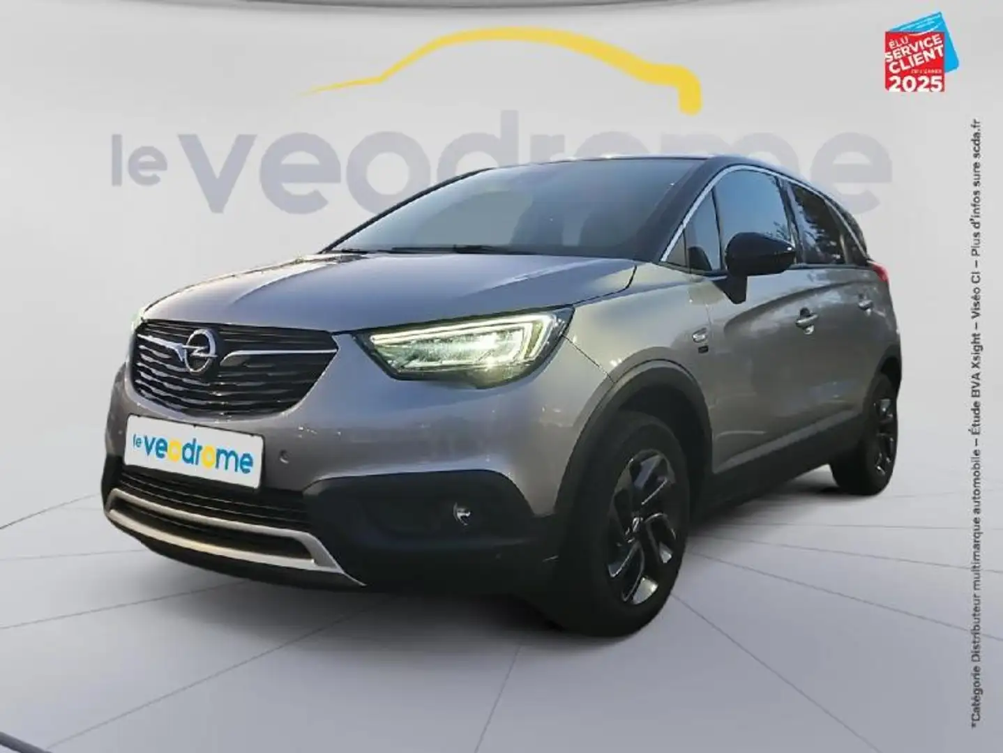 Opel Crossland X 1.2 Turbo 110ch Opel 2020 6cv Camera Gris - 1