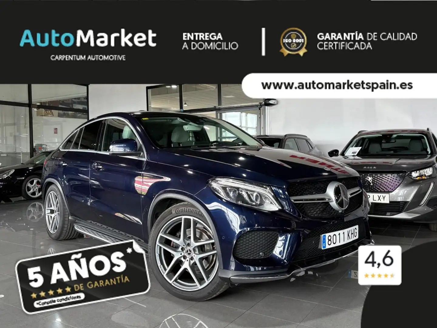 Mercedes-Benz GLE 350 cdi AMG Bleu - 1