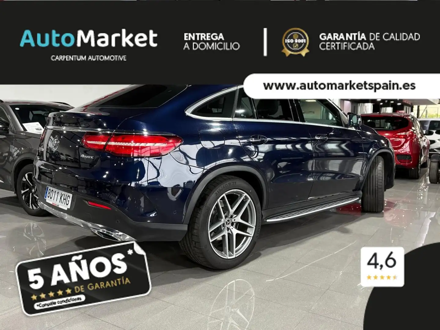 Mercedes-Benz GLE 350 cdi AMG Bleu - 2