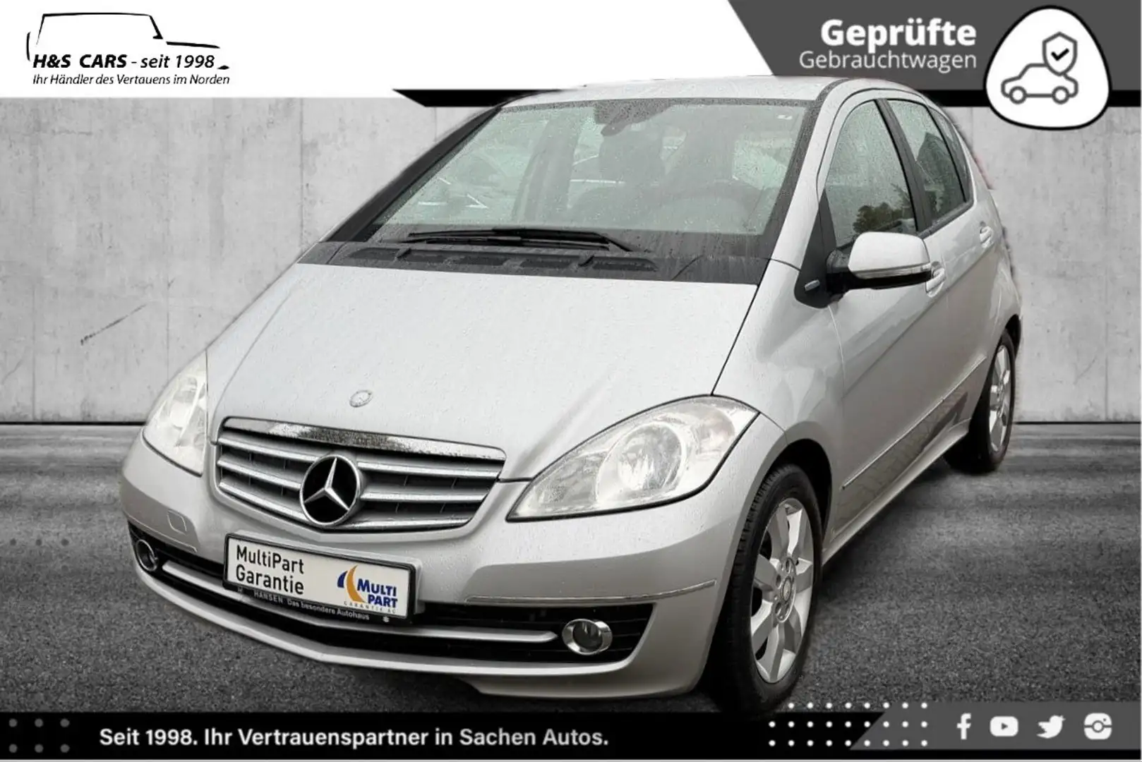 Mercedes-Benz A 160 CDI ELEGANCE MB SERV-GPFL LEDER FREISP TÜV Silber - 2