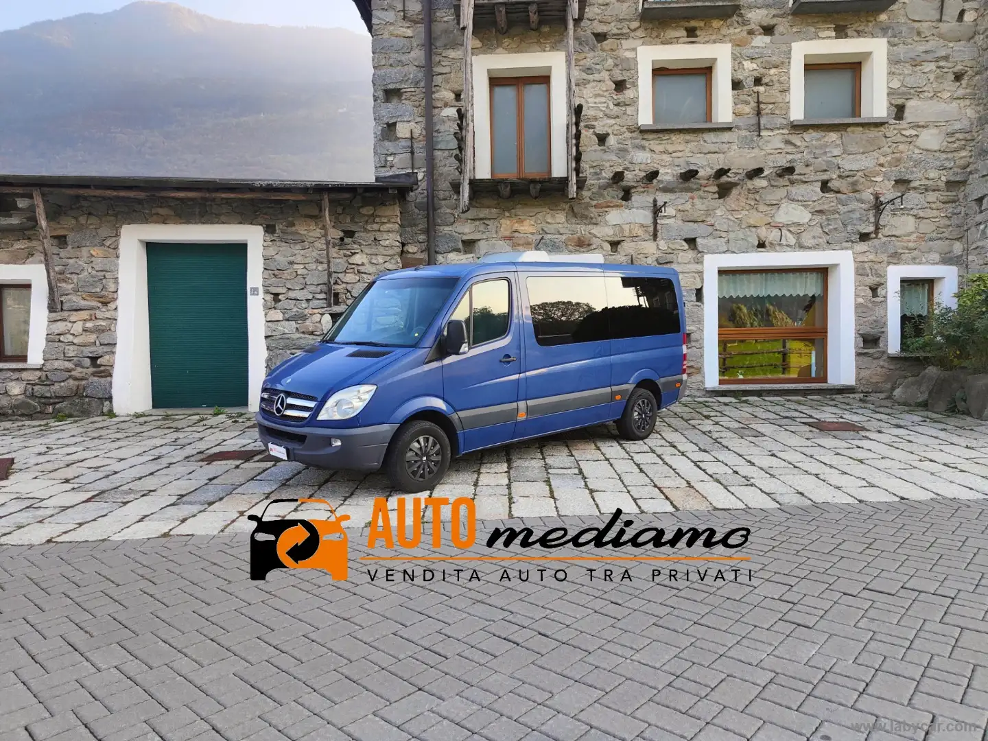 Mercedes-Benz Sprinter 9 POSTI VETRI OSCURATI CLIMA SUPPLEMENTARE Bleu - 1