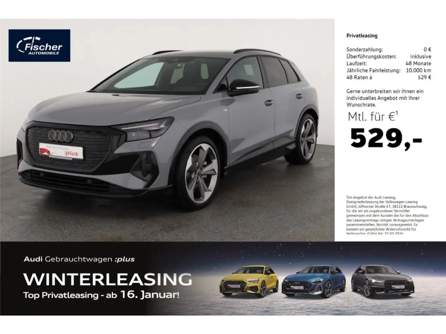 Audi Q4 e-tron S line AHK/Matrix/21''/W-Pumpe/360 Grau - 1