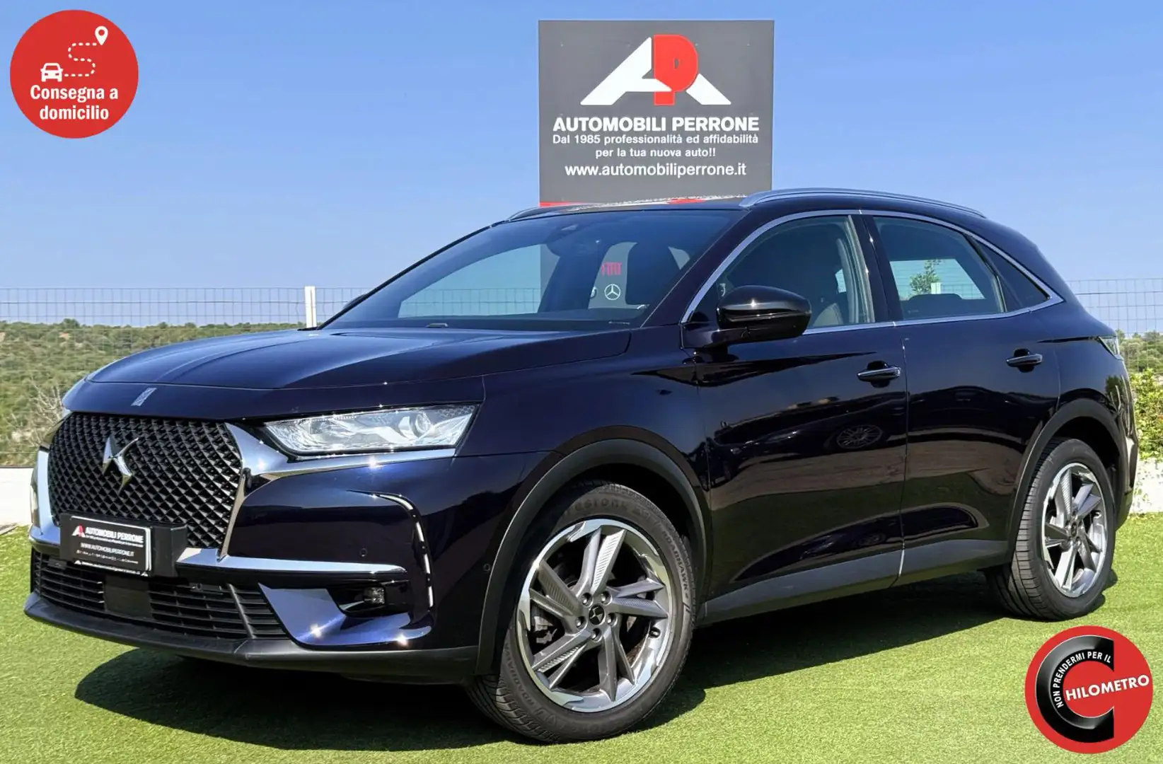 DS Automobiles DS 7 Crossback BlueHDi 130cv Grand Chic (Auto/LED/Navi/Retro/App) Bleu - 1