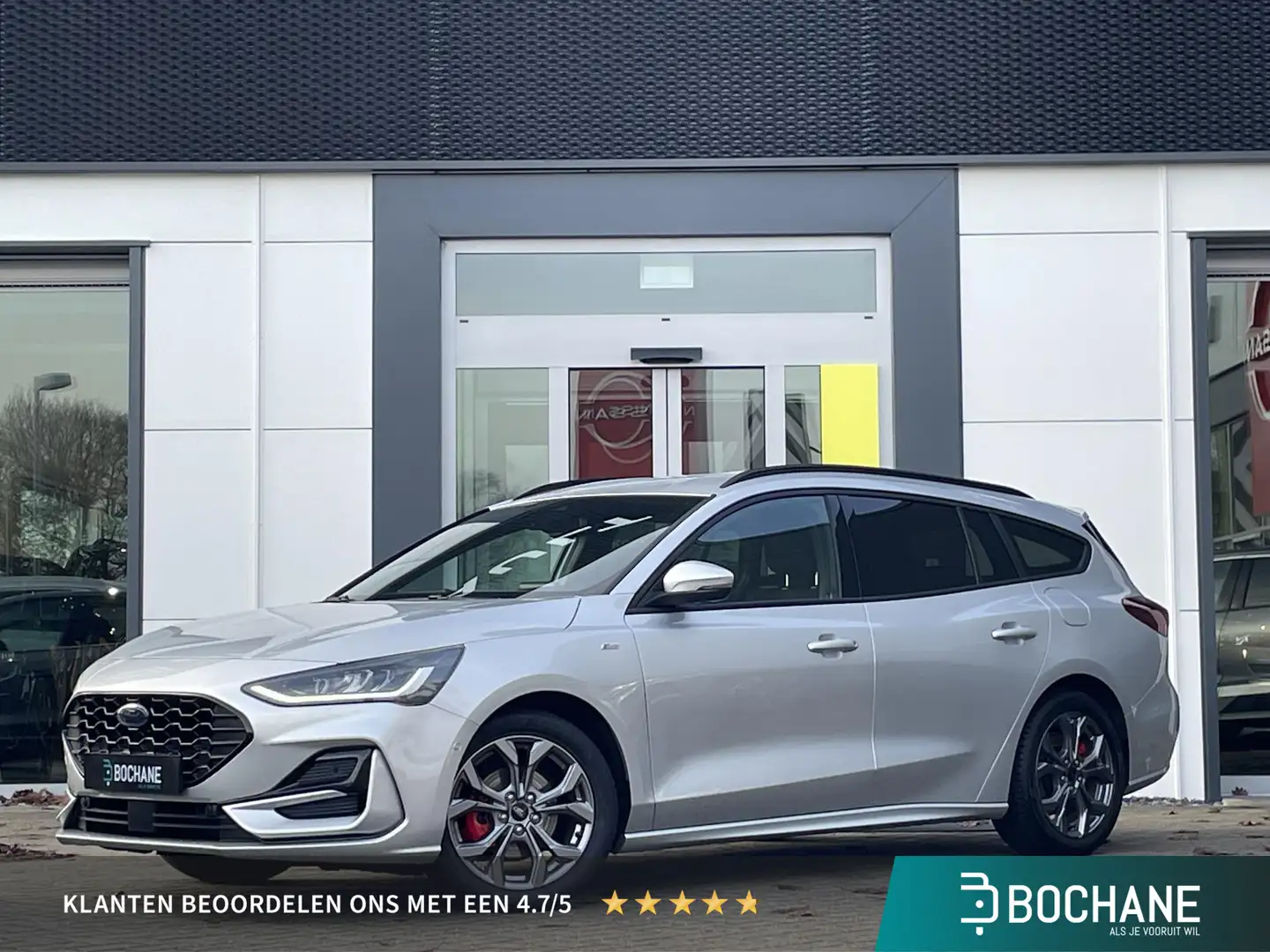 Ford Focus Wagon 1.0 EcoBoost Hybrid 125 ST Line | Achteruitr Zilver - 1