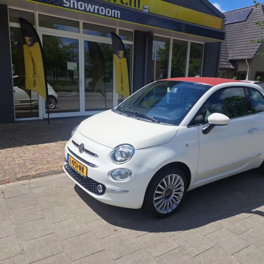 Fiat 500C 1.2 Popstar Cabriolet Wit - 1
