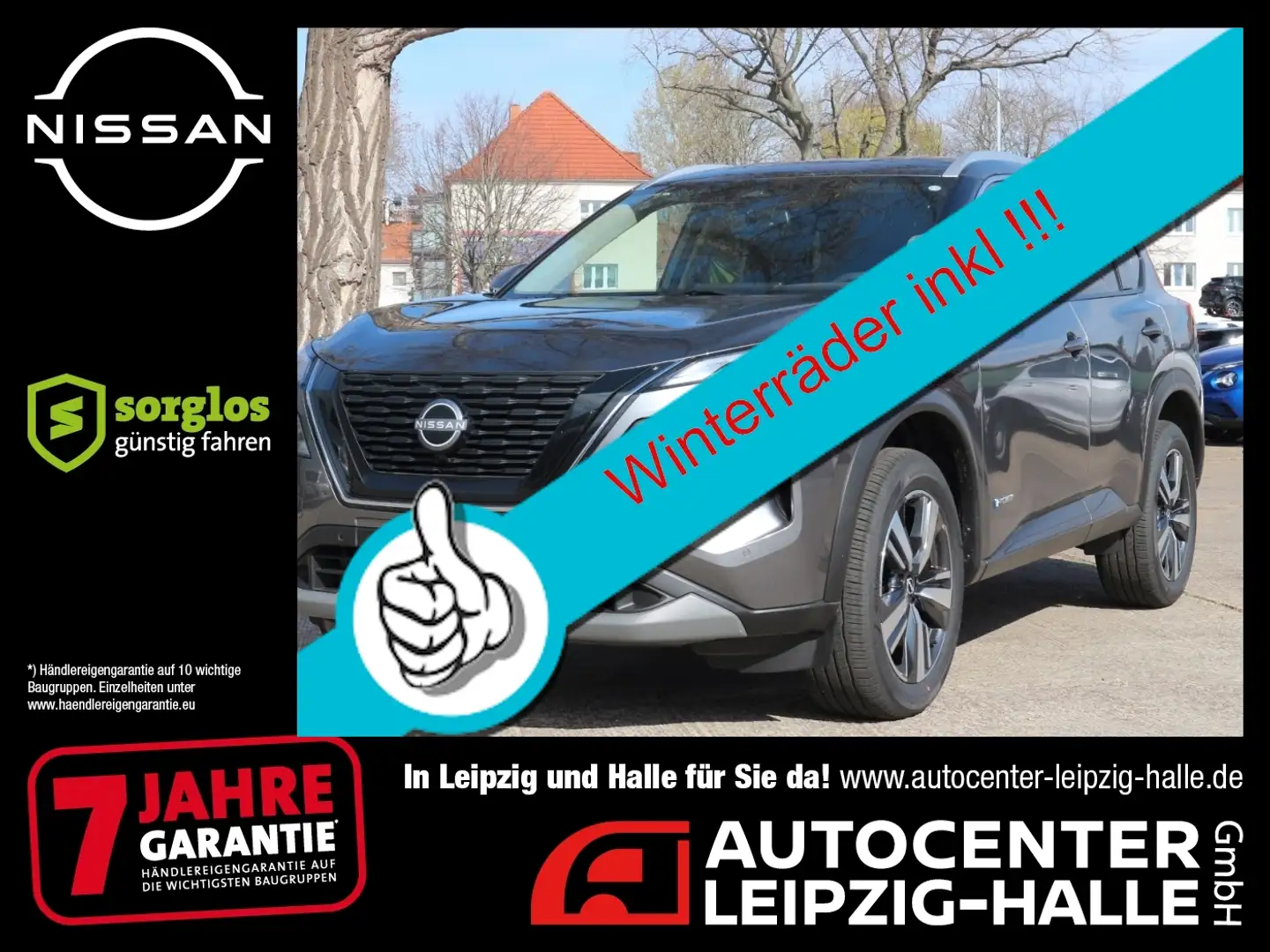 Nissan X-Trail N-CONNECTA 1.5 VC-T MHEV 4x2 Winterräder Grau - 1