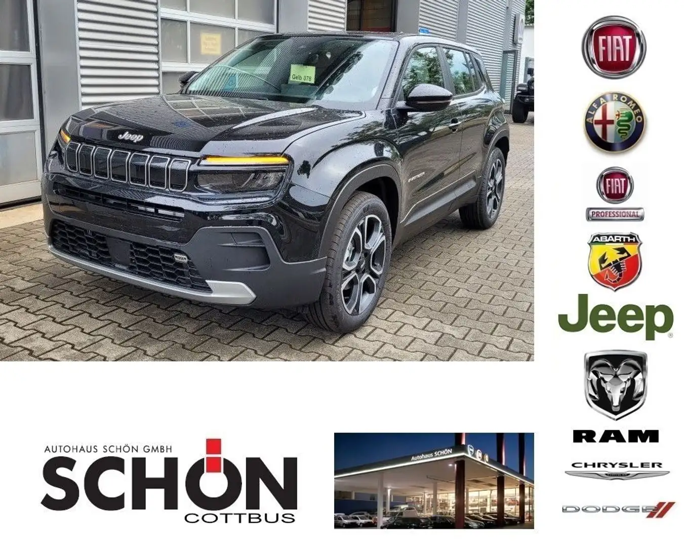 Jeep Avenger 1.2 GSE T3 GDI Altitude Schwarz - 1