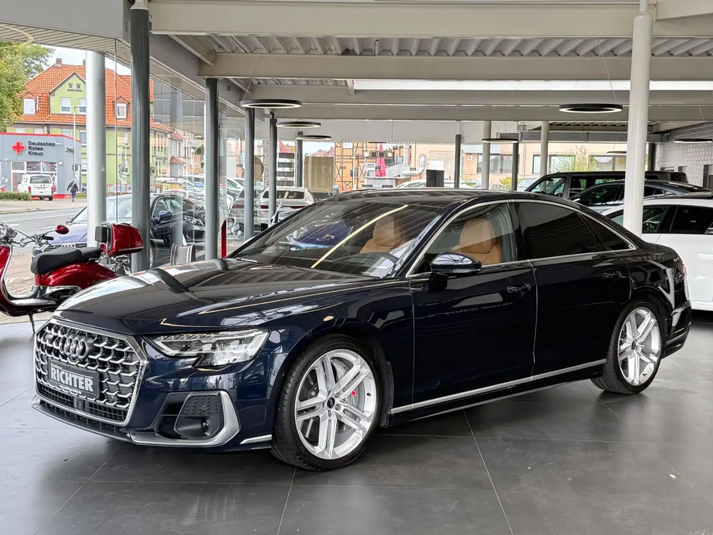 Audi S8 4.0 TFSI quattro KERAMIK BREMSE LEDER *VOLL* Blau - 1