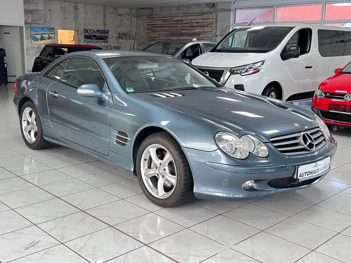 Mercedes-Benz SL 500 Roadster+Navi+Leder+Memory+Deutsches Auto Albastru - 1