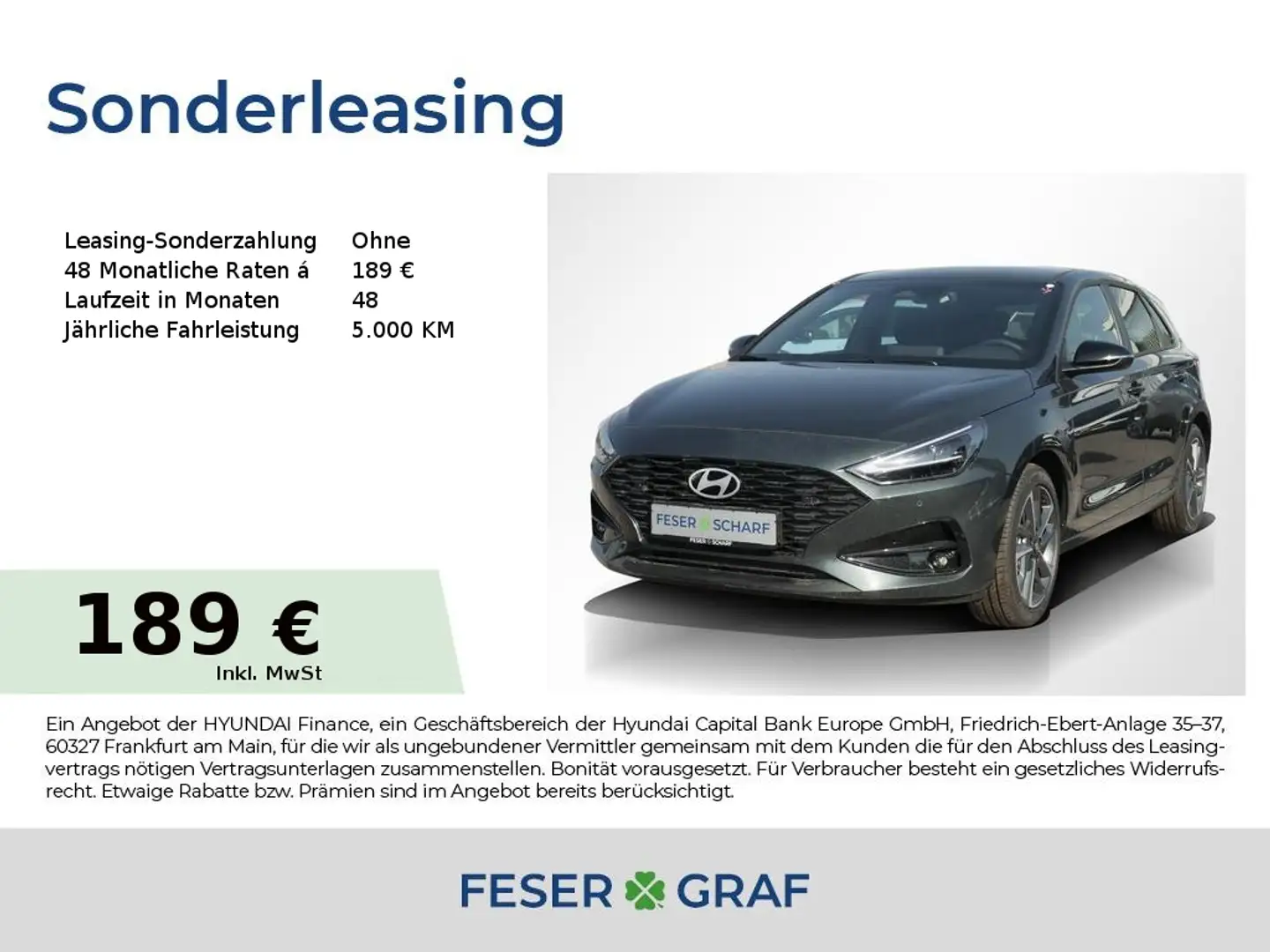 Hyundai i30 ADVANTAGE NAVI KAMERA LED SHZ LHZ CARPLAY Groen - 1