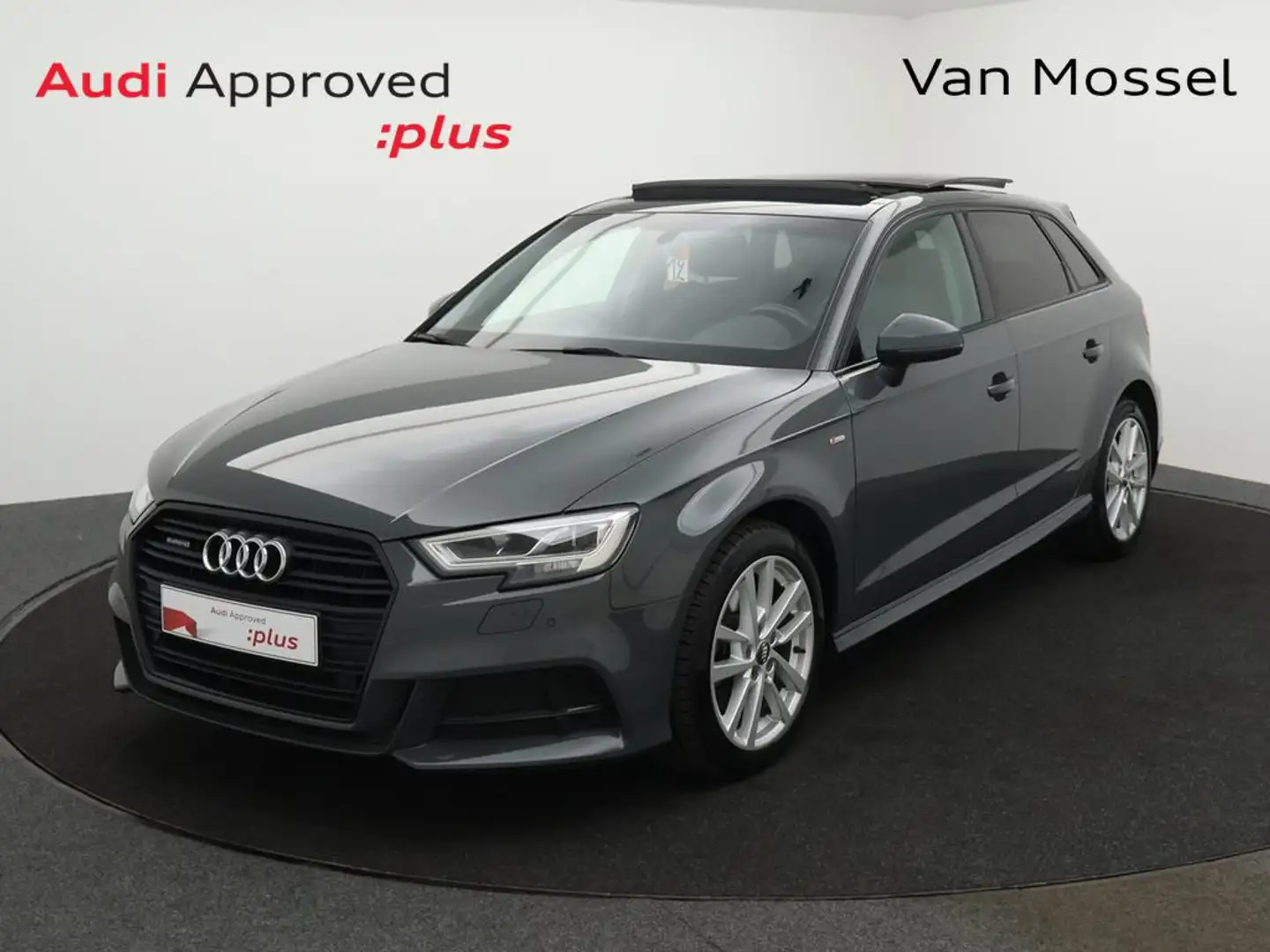 Audi A3 Sportback Audi A3 Sportback 40TFSI QUATTRO 190PK *AUTOMAAT*PANO DAK*LEDER*B&O SOUNDSYSTEM*CRUISE*DIGITAL DASHBOARD*... Szürke - 1