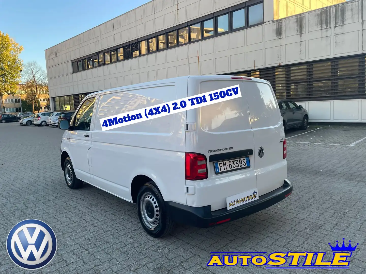 Volkswagen Transporter 2.0 TDI 150CV 4Motion (4X4) *** EURO 6 Bianco - 1