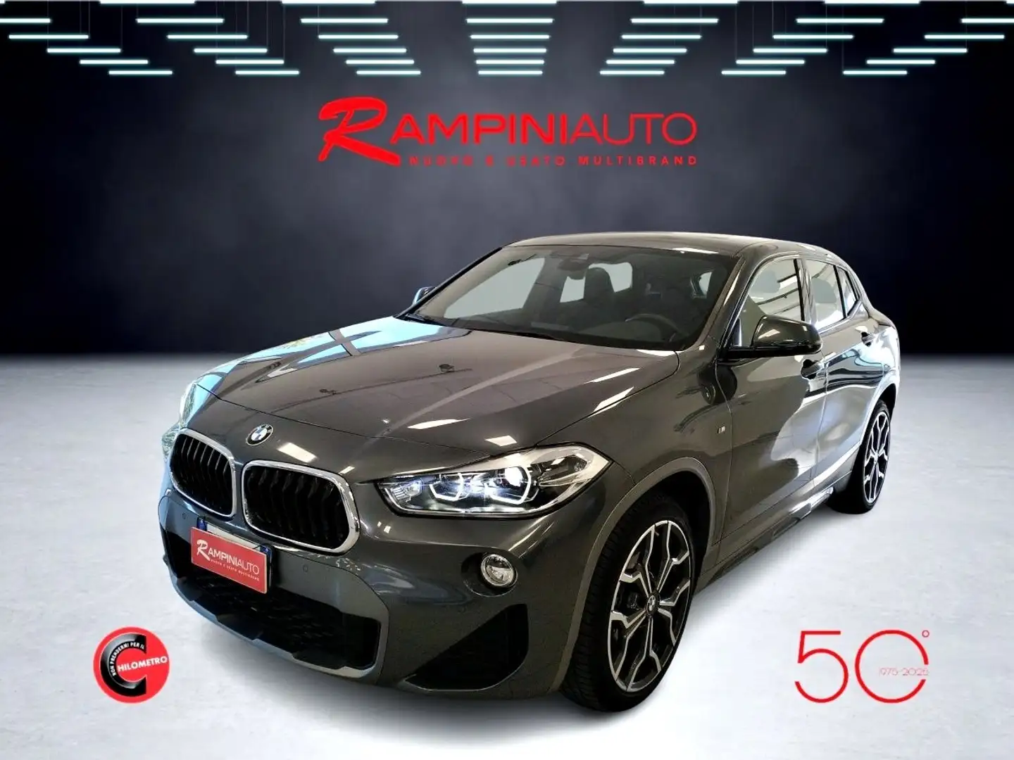 BMW X2 xDrive18d Msport X 150 Cv Automatico Unico Prop. Grigio - 2