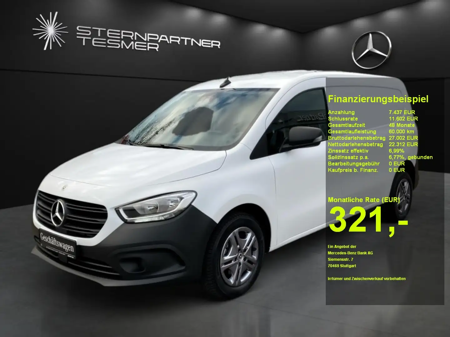 Mercedes-Benz Citan 113 Kasten Extralang Neuwagen Weiß - 1
