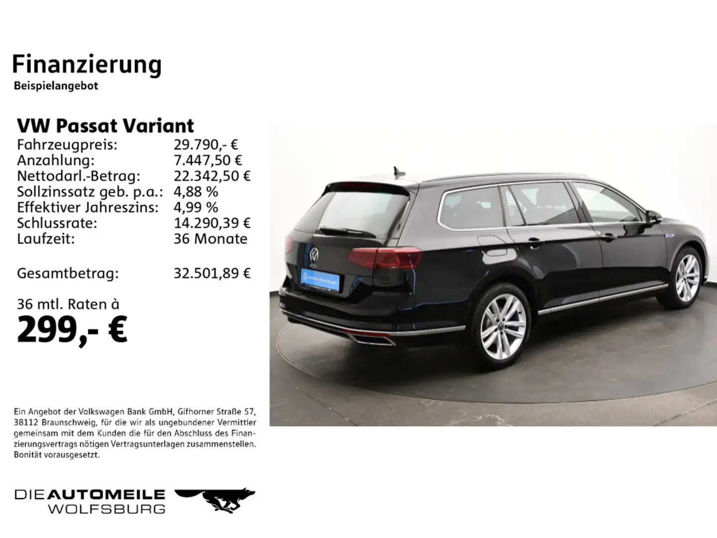 Volkswagen Passat Variant GTE 1.4 TSI Hybrid DSG IQ-Light, Noir - 2