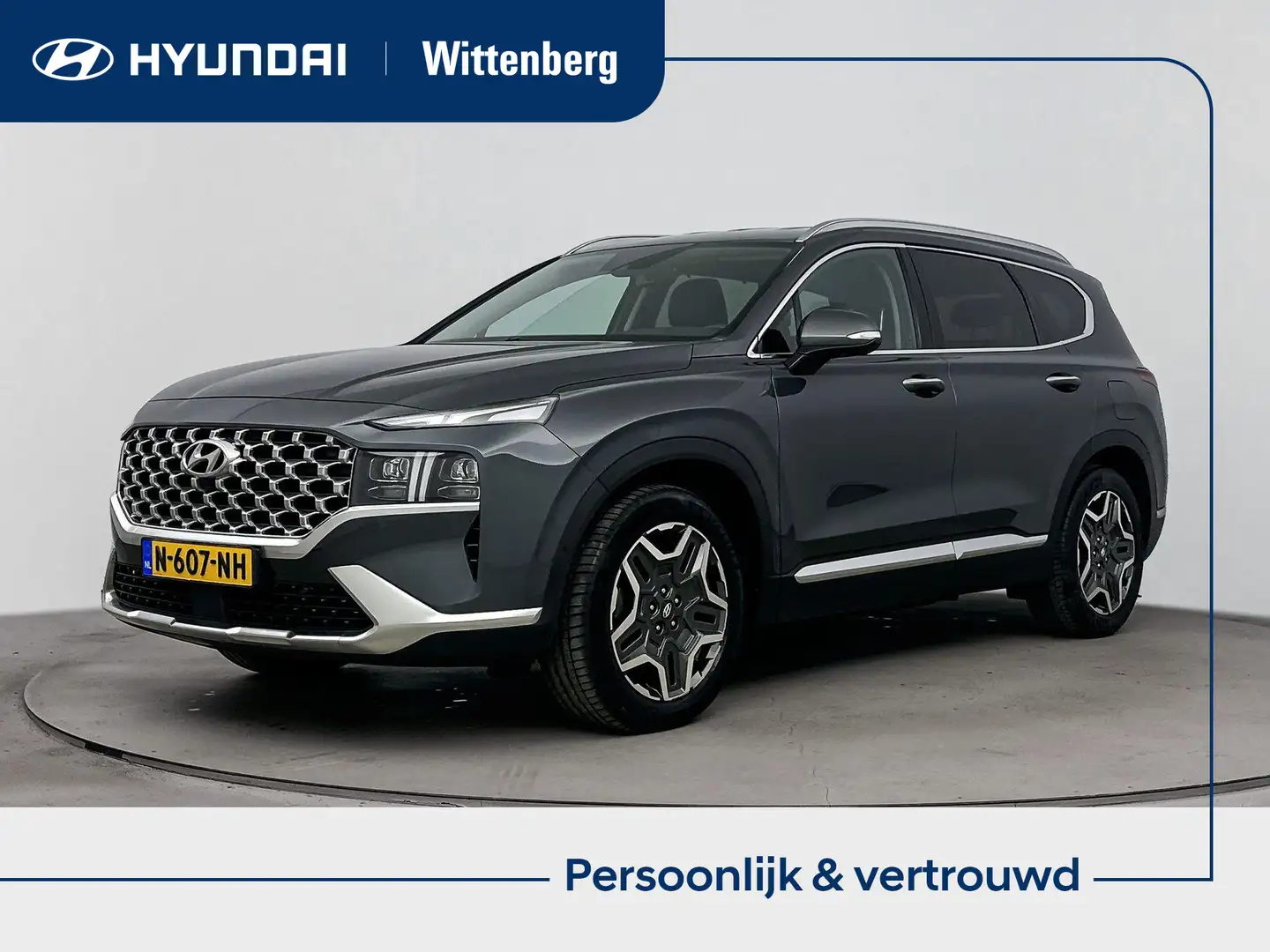 Hyundai SANTA FE 1.6 T-GDI HEV Premium | Leer | Stoelventilatie | T Groen - 1