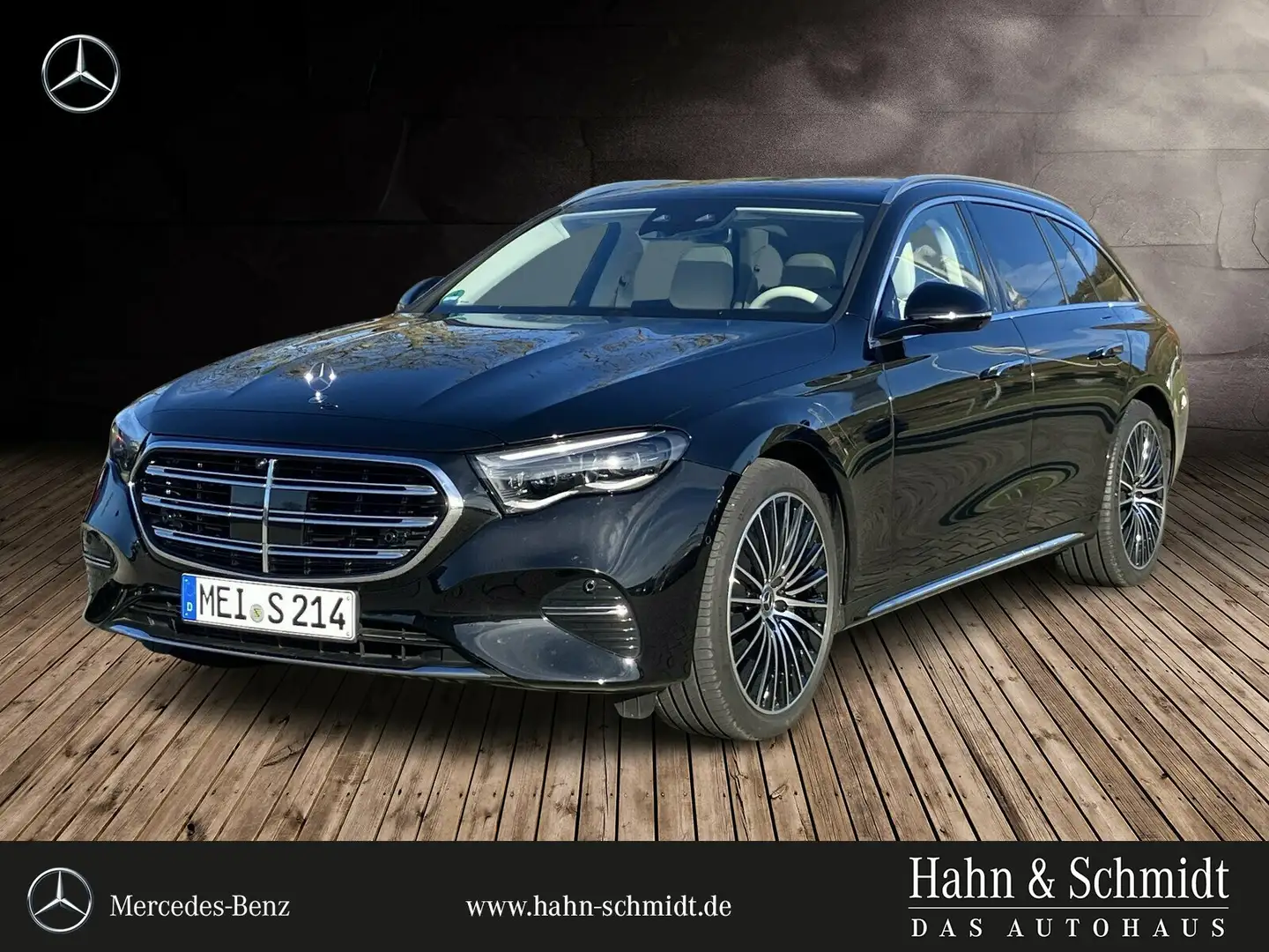 Mercedes-Benz E 220 E 220 d 4MATIC T-Modell Excl/Burm/AHK/Distr/HUD Schwarz - 1