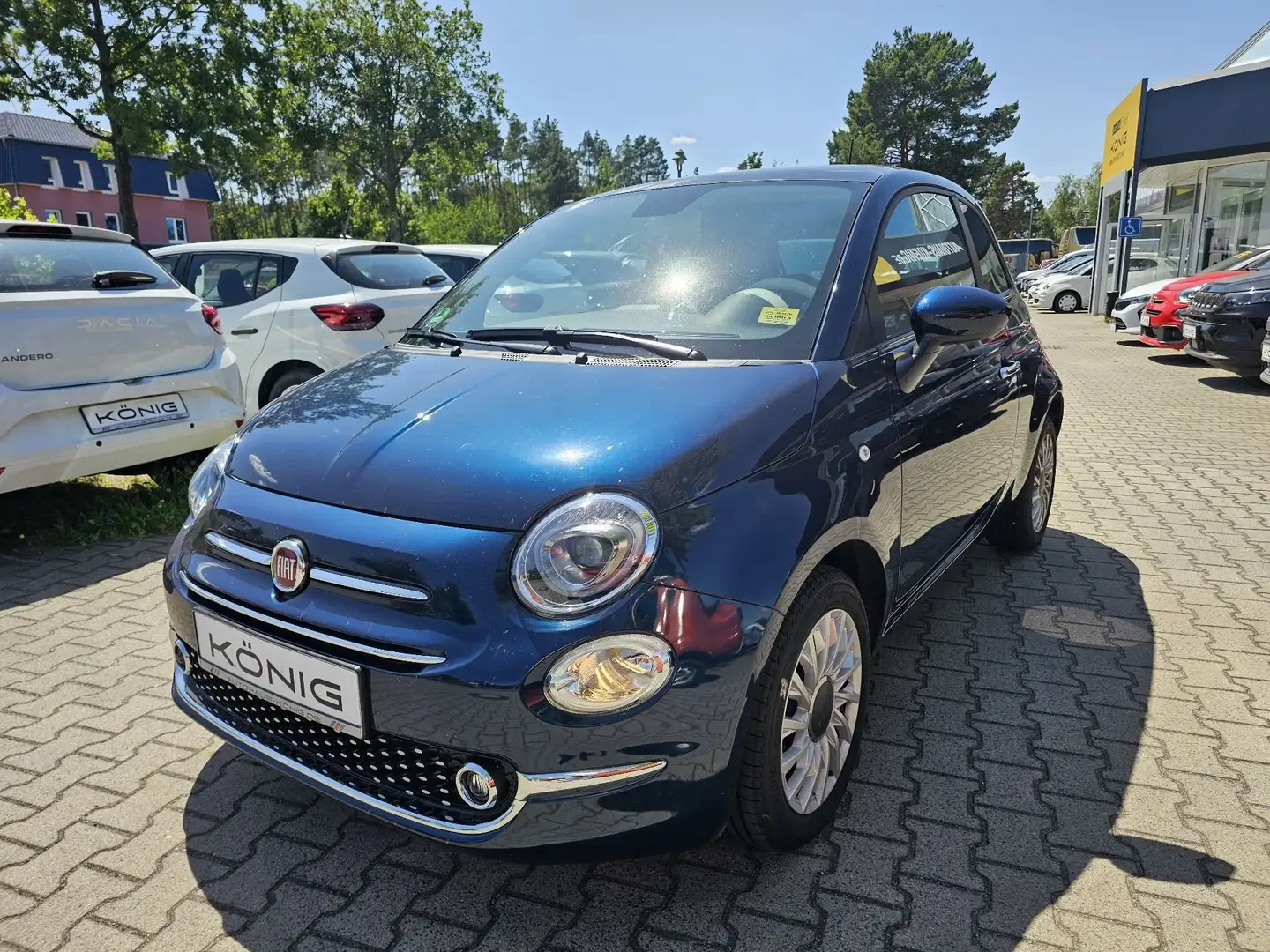 Fiat 500 MY23 1.0, DolceVita *Glasdach* Blau - 1