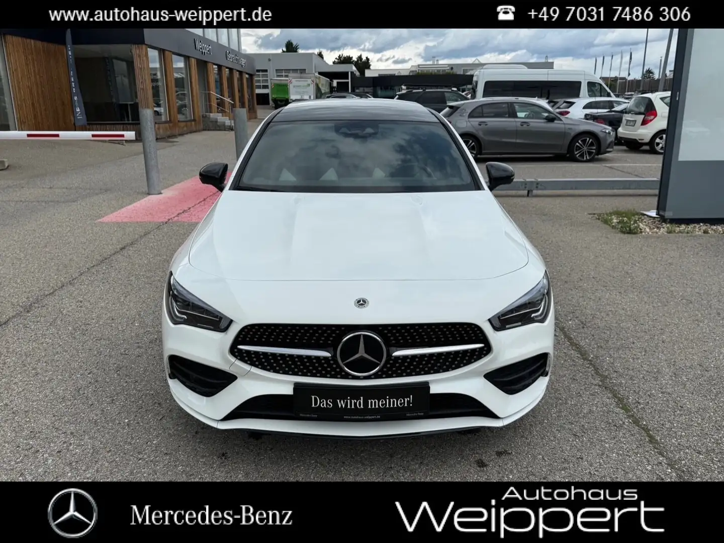 Mercedes-Benz CLA 250 CLA250e SB MBUX DIST MLED PAN 360 HUD AHK AMG LI Weiß - 1