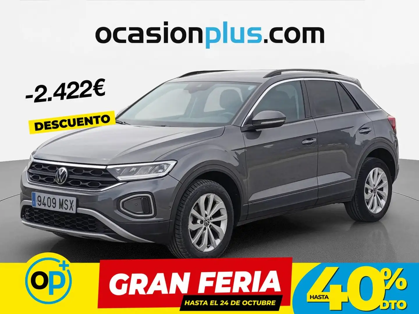 Volkswagen T-Roc 1.0 TSI Life 81kW Gris - 1