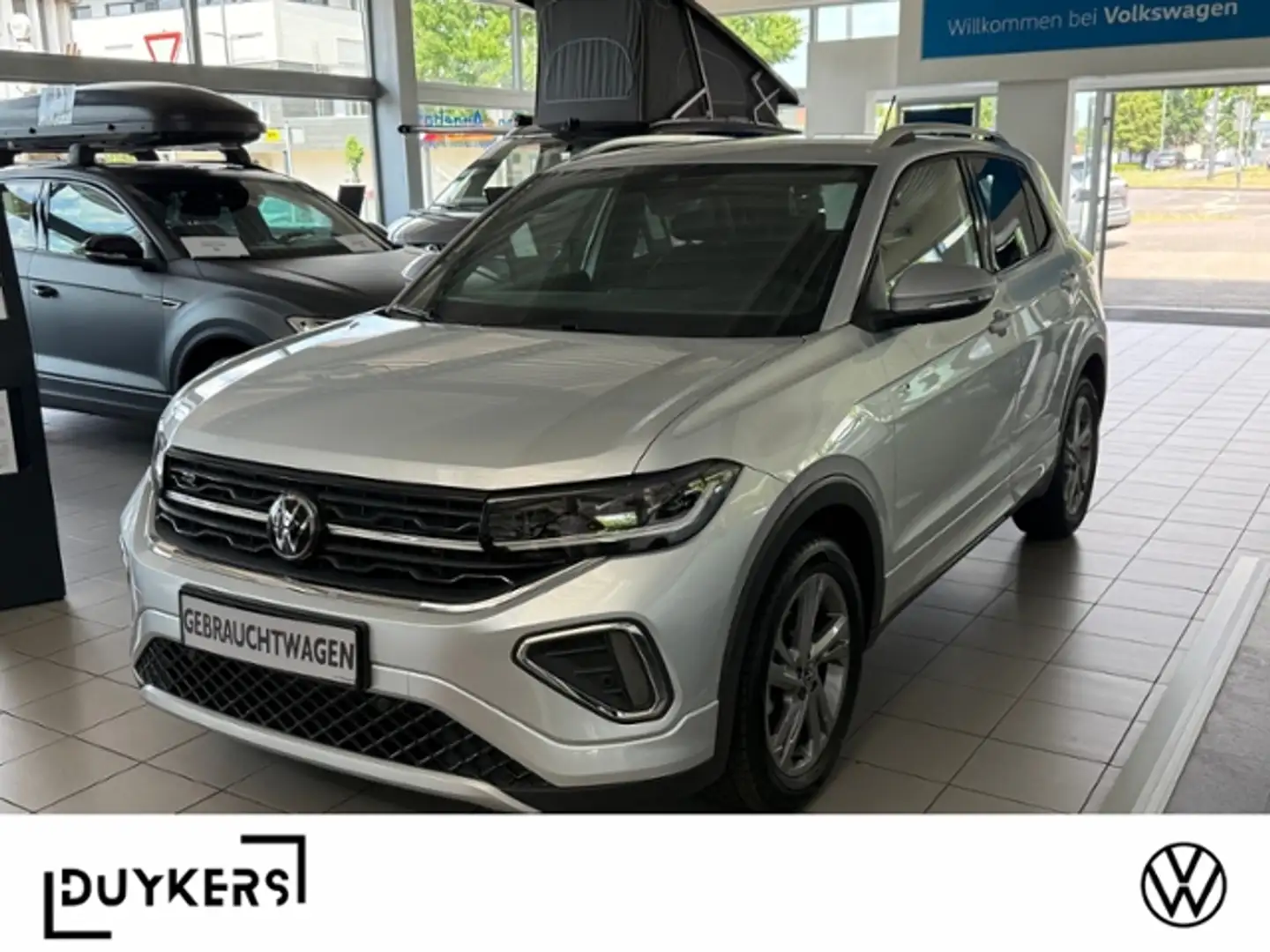 Volkswagen T-Cross 1.5 TSI DSG R-Line AHK LED ACC Silber - 1