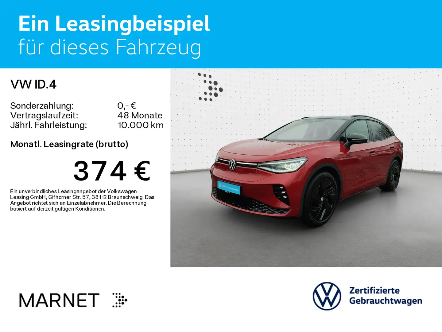 Volkswagen ID.4 GTX*82 kWh*4Motion*Navi*AHK*Wärmep*IQ_Light Rot - 2