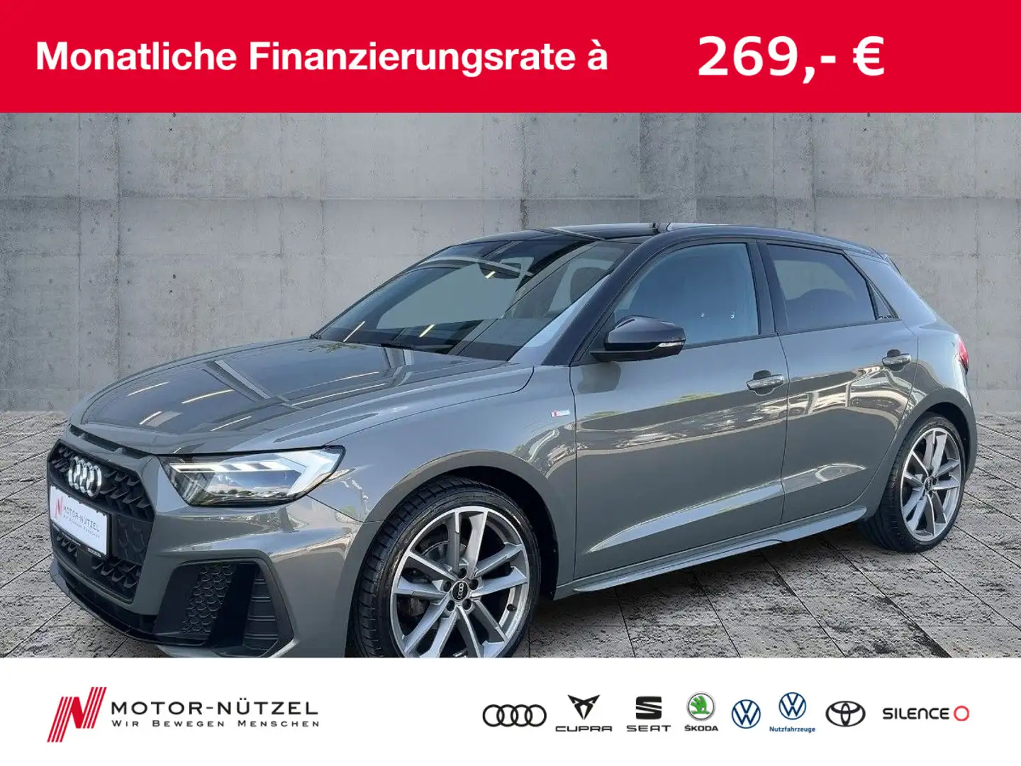 Audi A1 25 TFSI S-LINE LED+DAB+SHZ+18"LM+VC Grau - 1
