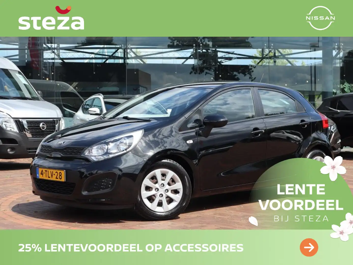 Kia Rio 1.2 CVVT ComfortLine / Airco Noir - 1