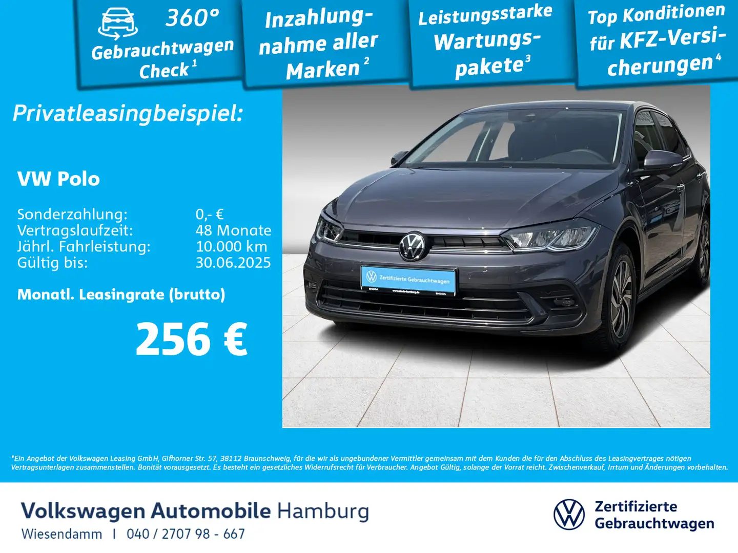 Volkswagen Polo 1.0 LM15 Sitzhzg LED Grau - 1