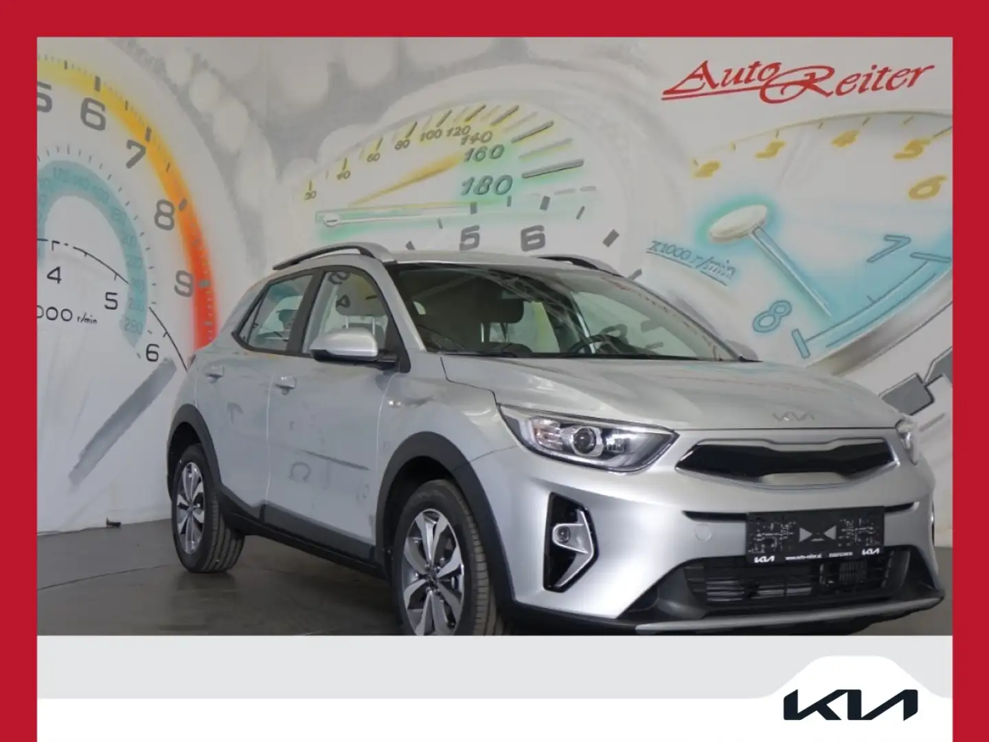 Kia Stonic 1,0 TGDI GPF ISG Silber DCT Aut. *NAVI, LENKRAD... Silber - 1