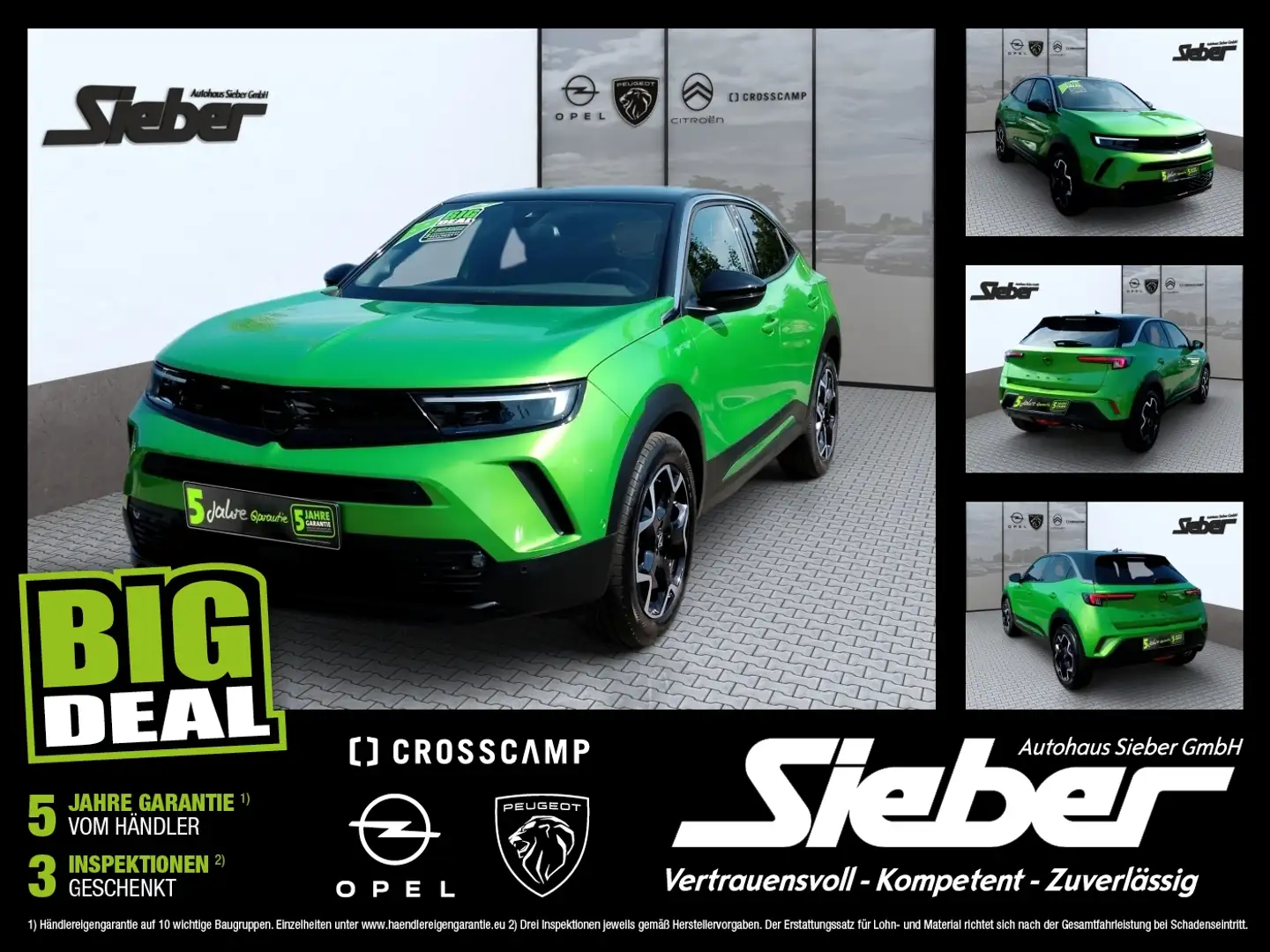 Opel Mokka 1.2 Turbo Ultimate NAVI*KAMERA*SITZHZG* Grün - 1