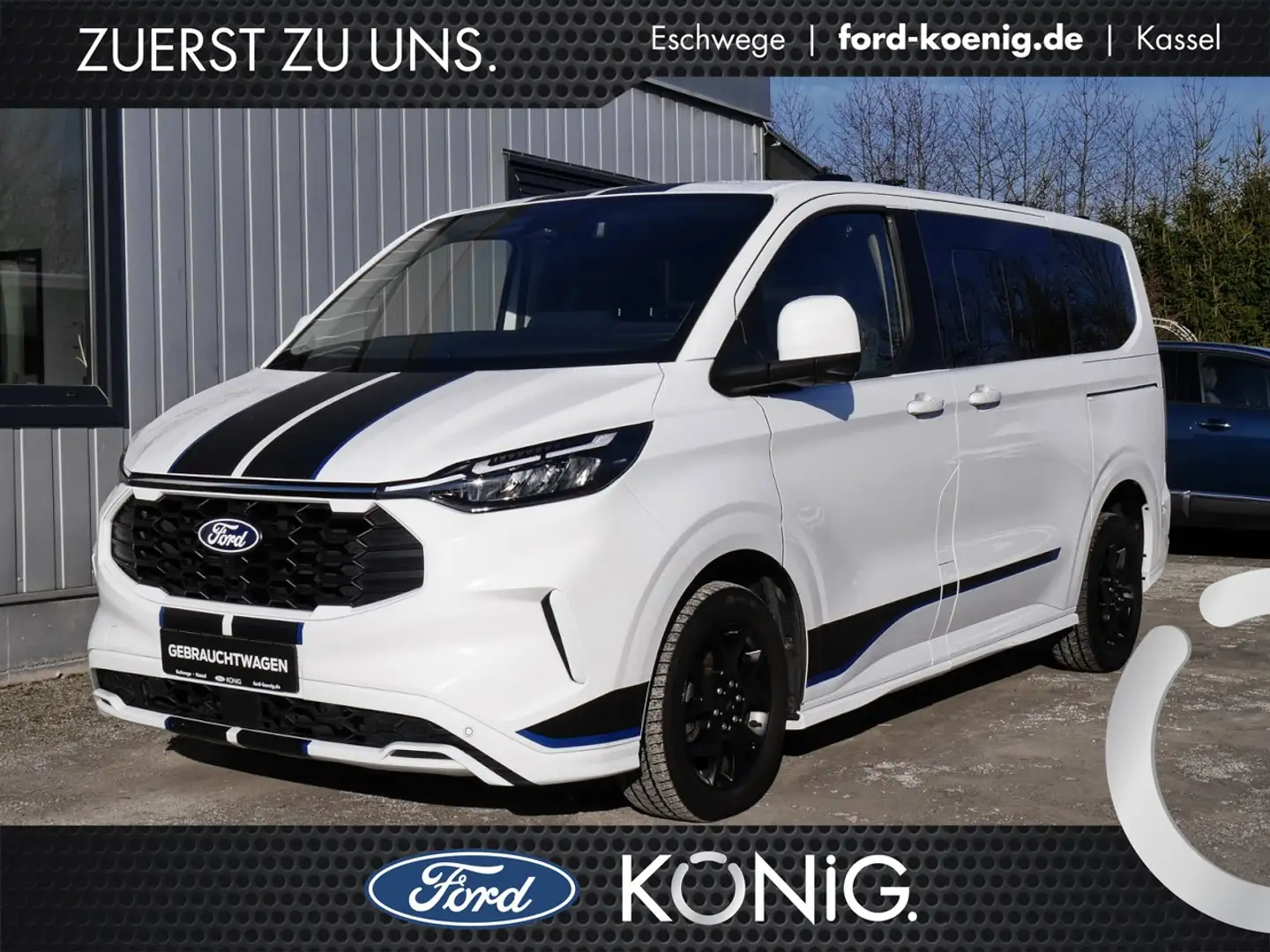 Ford Tourneo Custom Sport 4x4 Standheizung+elktr.AHK Klima Navi Blanco - 1