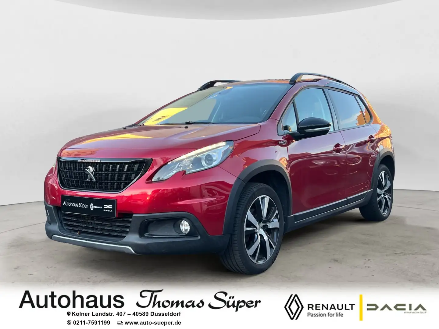 Peugeot 2008 Allure GT-Line CARPLAY LEDER KAMERA NAVI TEMPOMAT Rouge - 1