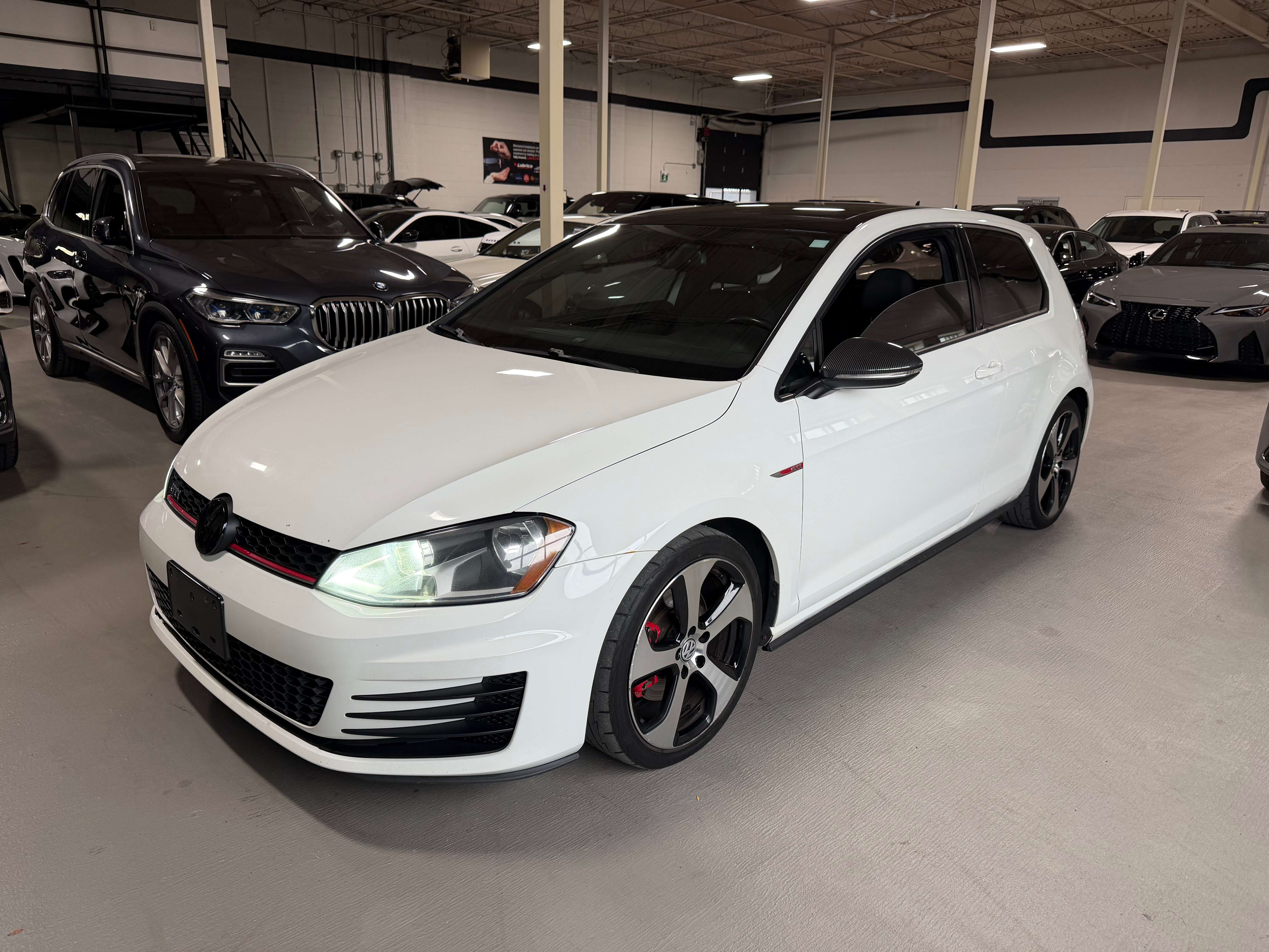 White 2015 Volkswagen Golf GTI Hatchback  6-Speed Automatic