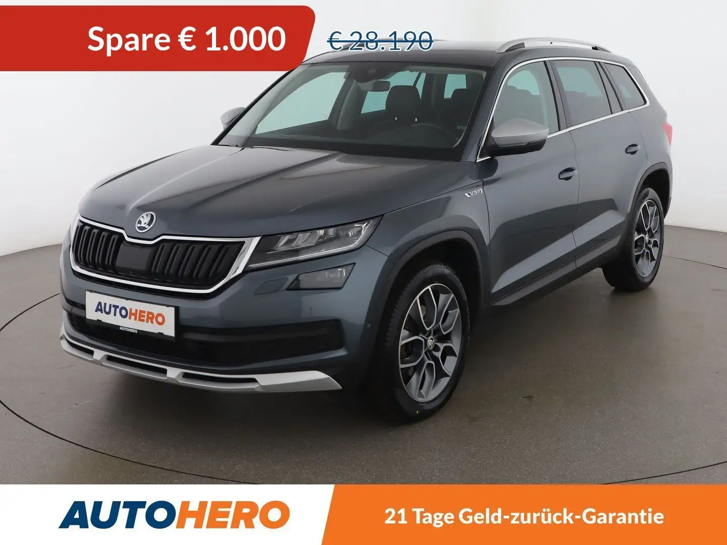 Skoda Kodiaq 2.0 TDI Scout 4x4 Aut. *7SITZ*LED*ACC*NAVI*360°* siva - 1