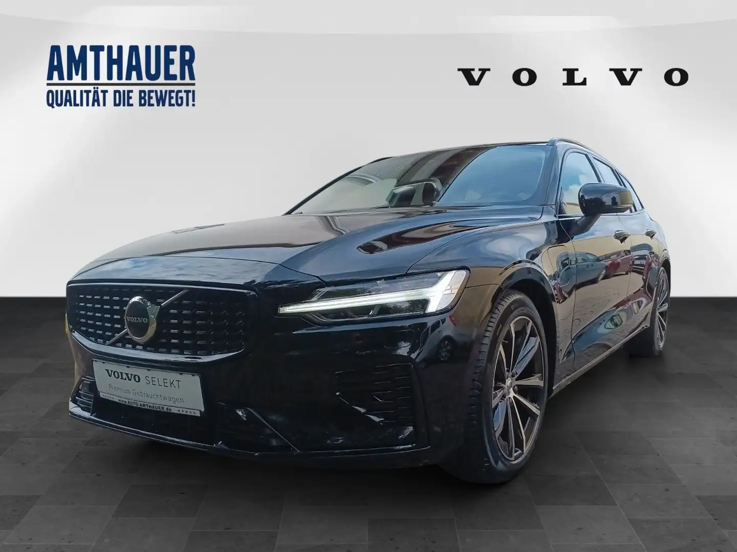 Volvo V60 T6 Plus Dark Recharge Cam/Navi/Standhzg. Nero - 1