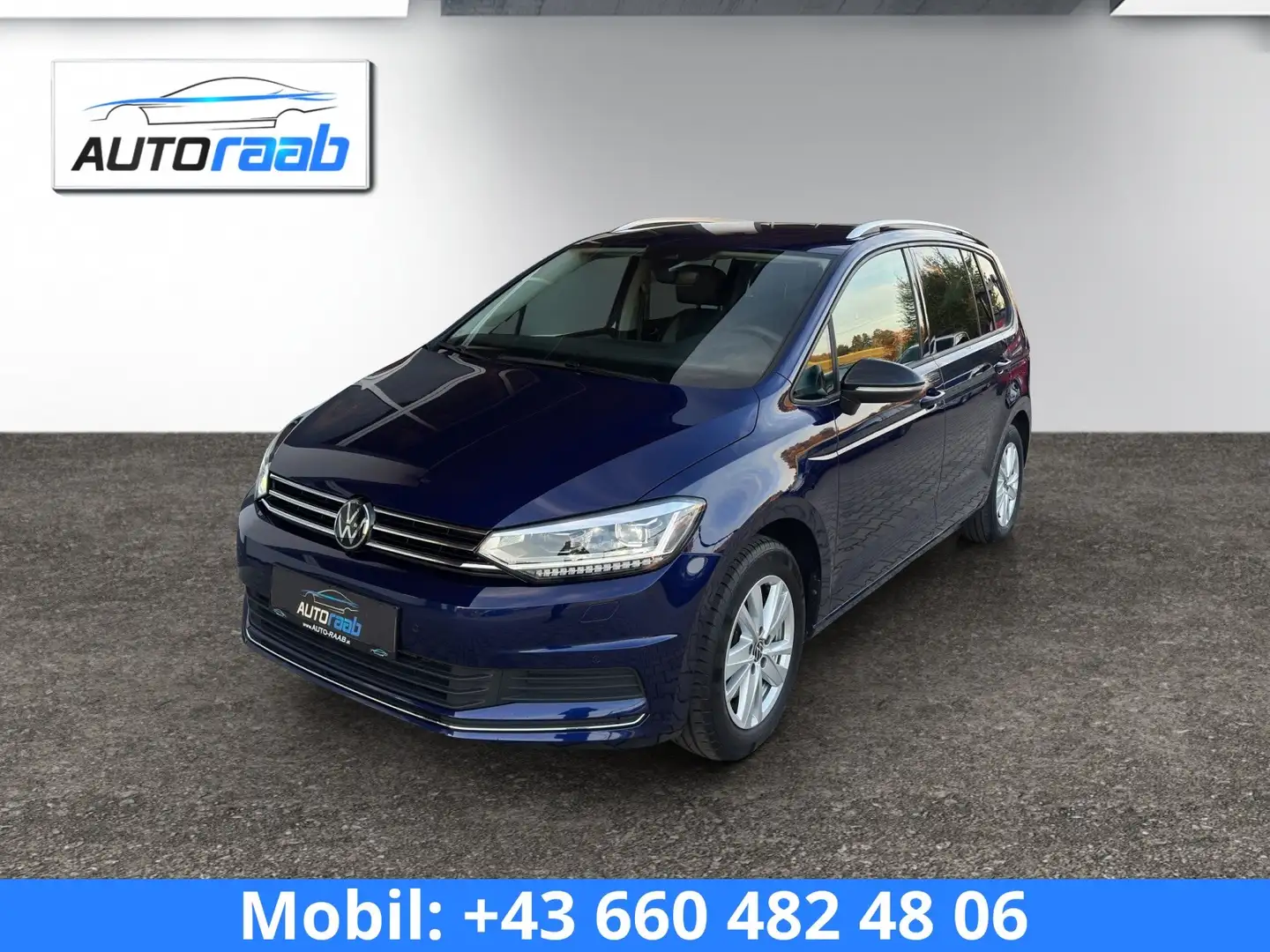 Volkswagen Touran 2,0 TDI DSG CL *7 Sitze*AHV*WSS-HZ*DIGITAL*RFK*ACC* Blau - 1